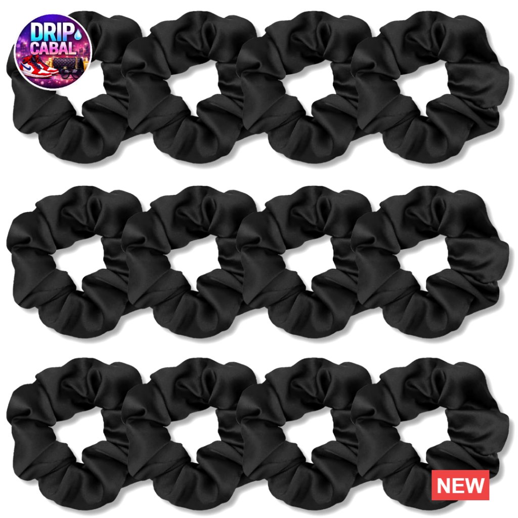 Satin Hair Scrunchies Pack Gentle Hold Soft Elastic Styling Accessories